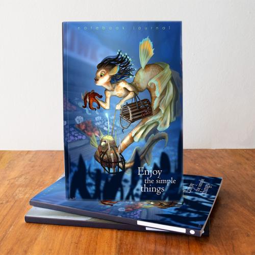 Mermaid Shopping notebook cover view