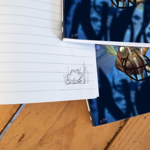 Mermaid Shopping notebooks interior