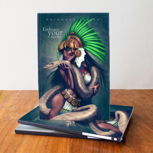 Quetzalcoatl notebook cover view