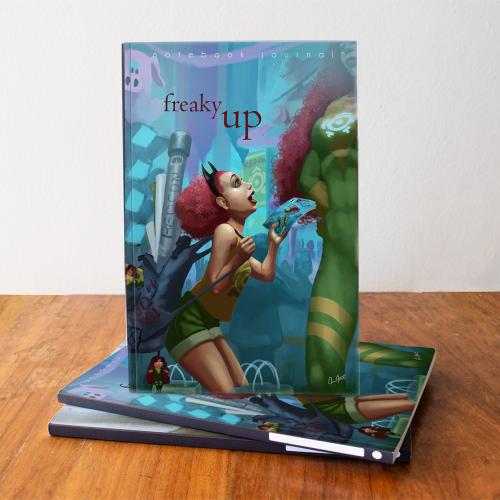 redcaos notebook cover view