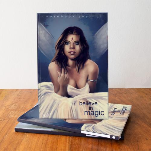 whitefairy notebook cover view