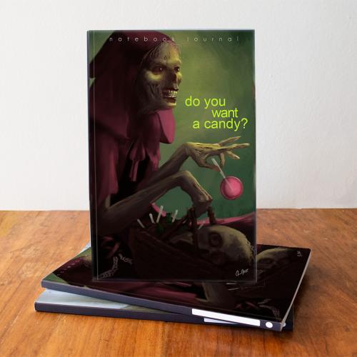 zombie notebook cover view
