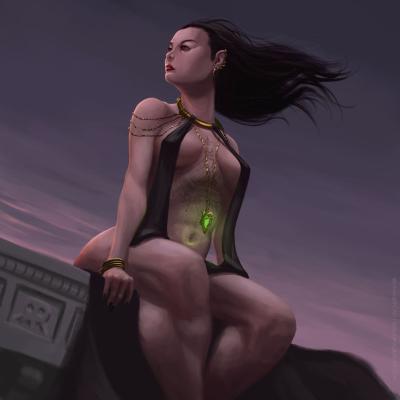 Fantasy blackdress-lowRes-juan-alberto-juanalbertoart