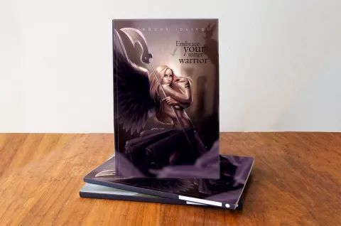 Angelpurple notebook cover view