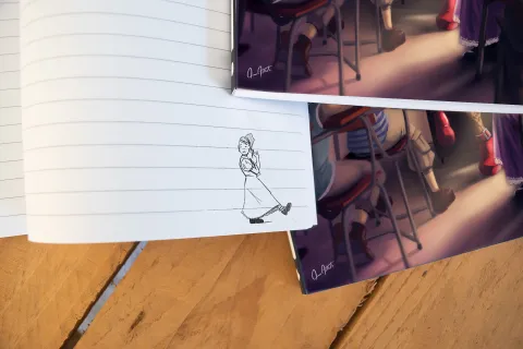 backtoschool notebooks interior