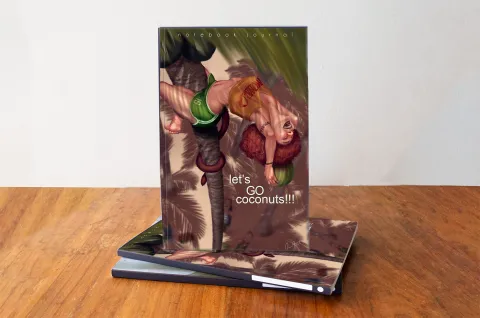 coconuts notebook cover view