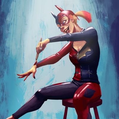 Fanart HarleyxBatgirl-lowRes--juan-alberto-juanalbertoart-th
